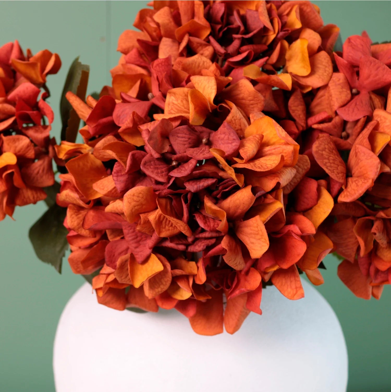 Real Touch Garden Hydrangea Stem - Burnt Orange