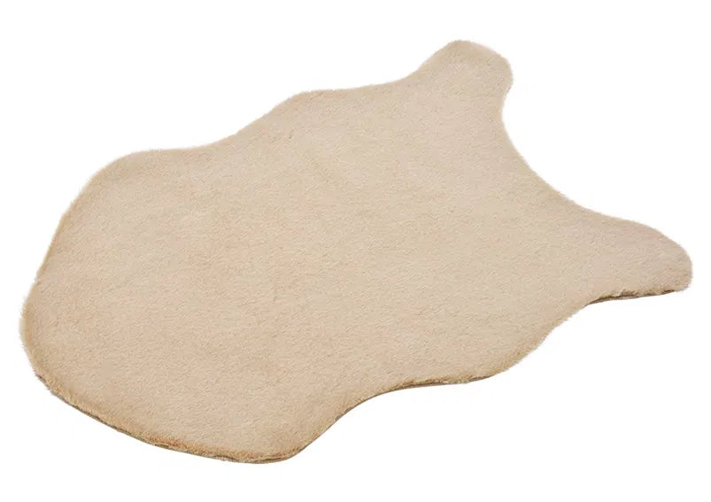 Faux Fur Beige Rug