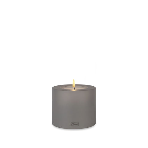 Grey Everlasting Candle 6x6cm