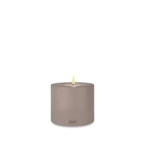 Taupe Everlasting Candle 6x6cm