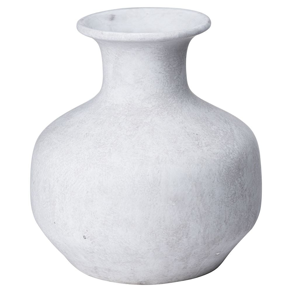 Marcella Squat Stone Vase