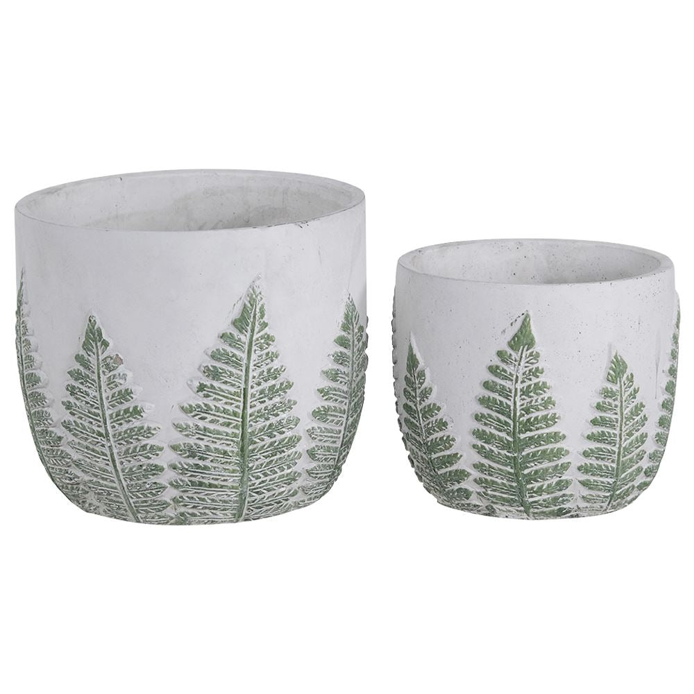 Fern Pattern Planter (Set of 2)