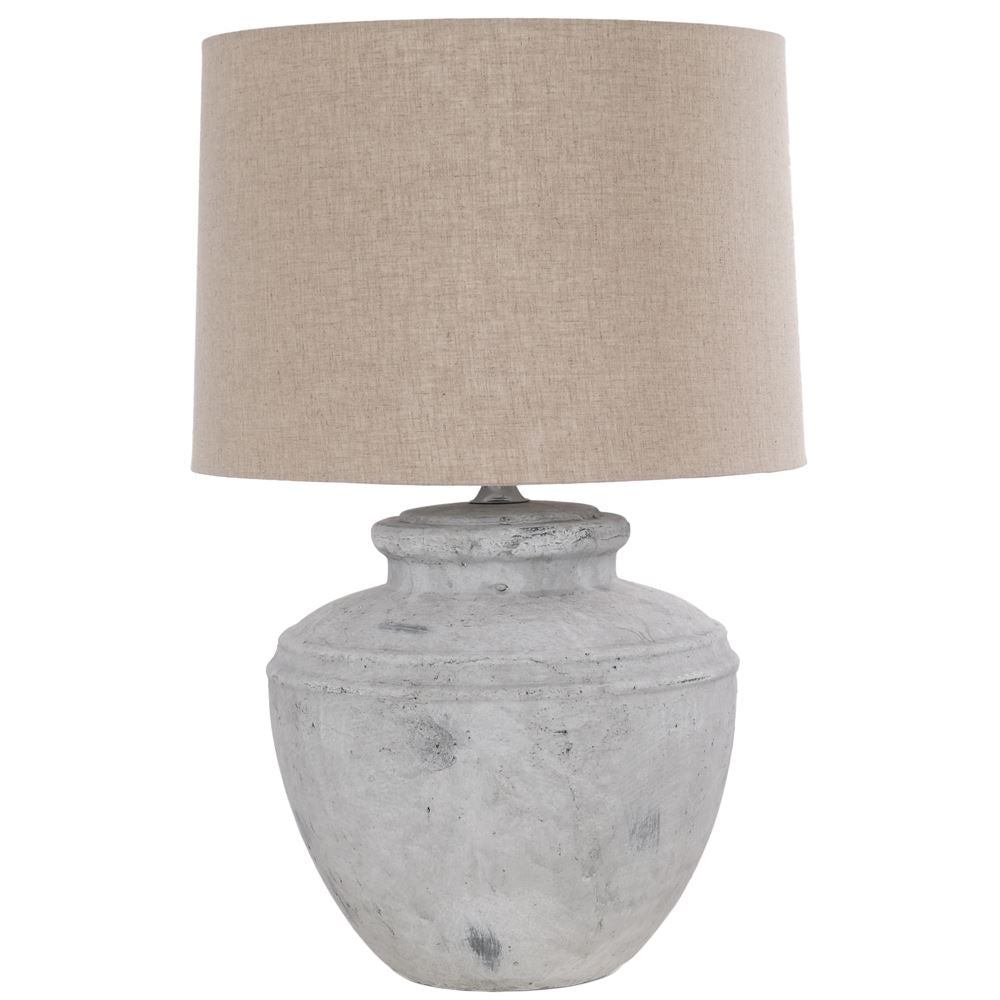 Nessa Stone Table Lamp With Shade