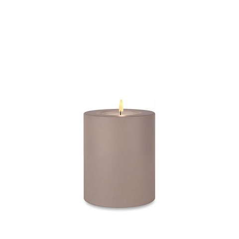 Taupe Everlasting Candle 6x8cm