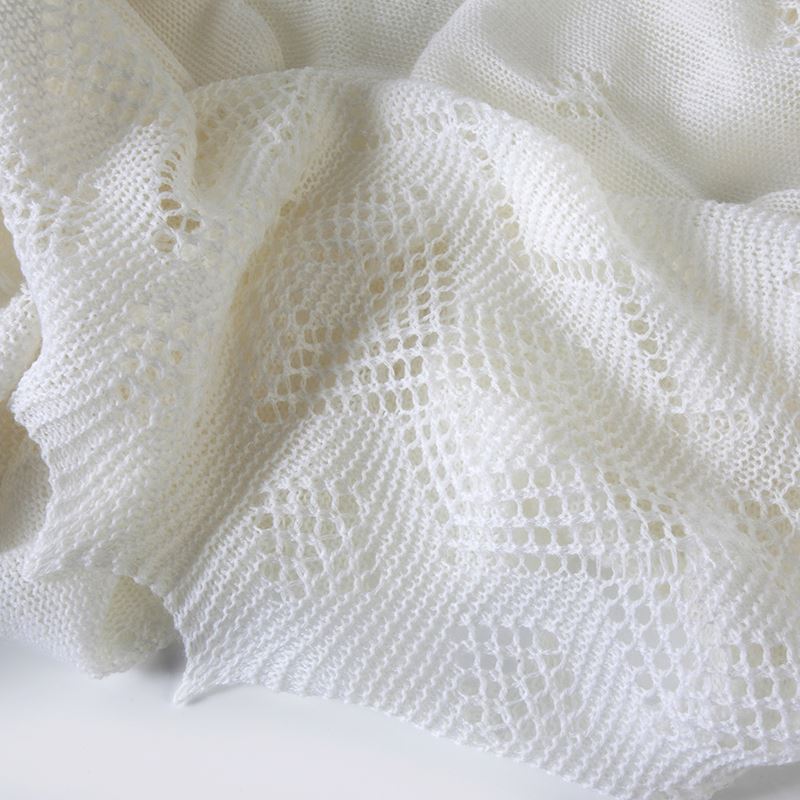 Hand-Finished Merino Wool Christening Shawl