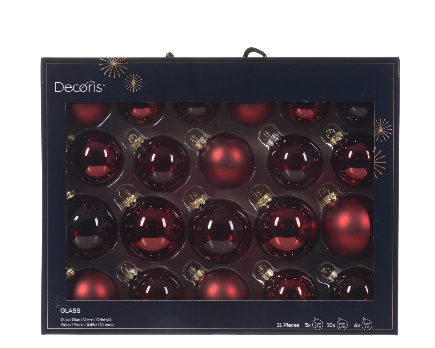 Base Baubles - 21 Pieces - Oxblood