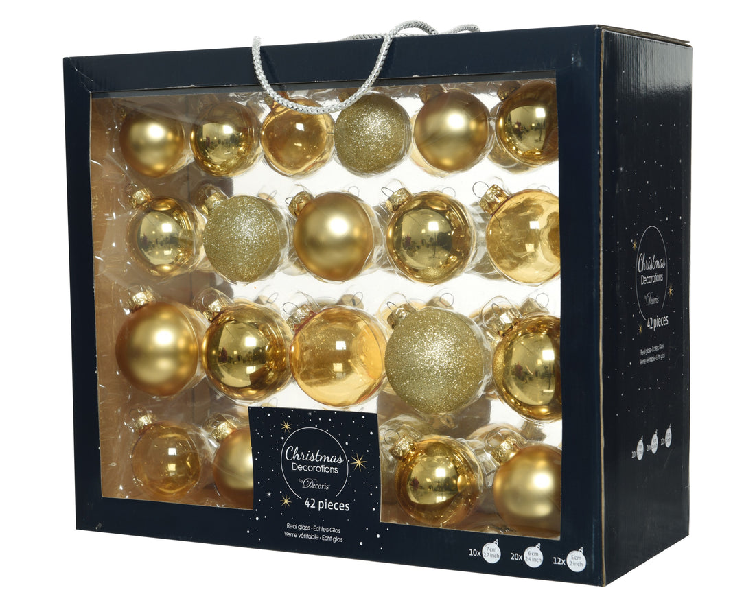 Base Baubles - 42 Pieces - Gold