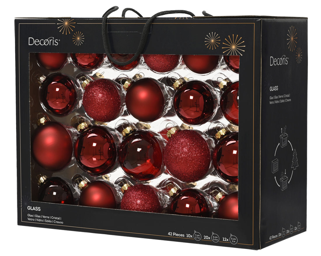 Base Baubles - 42 Pieces - Oxblood