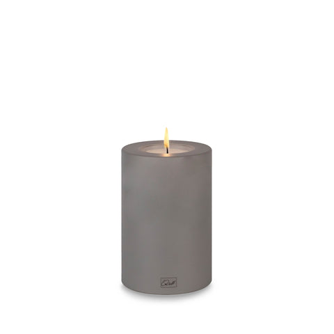 Grey Everlasting Candle 6x12cm