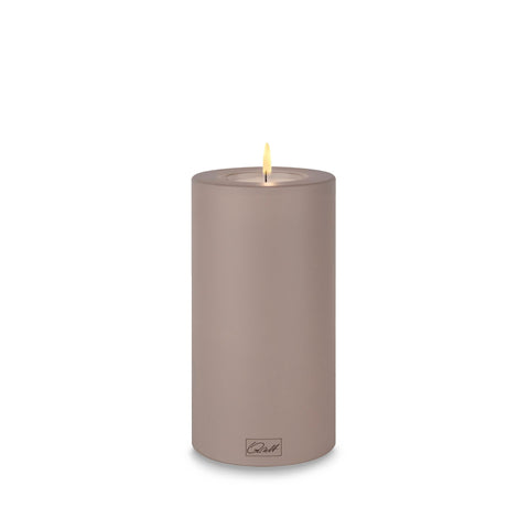 Taupe Everlasting Candle 6x12cm