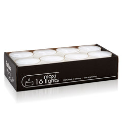 Tealights Maxi Multipack - White (16 per box)