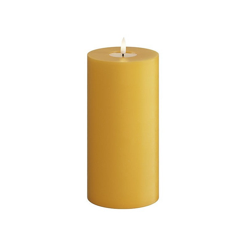 LED Candle 10 x 20cm - Curry