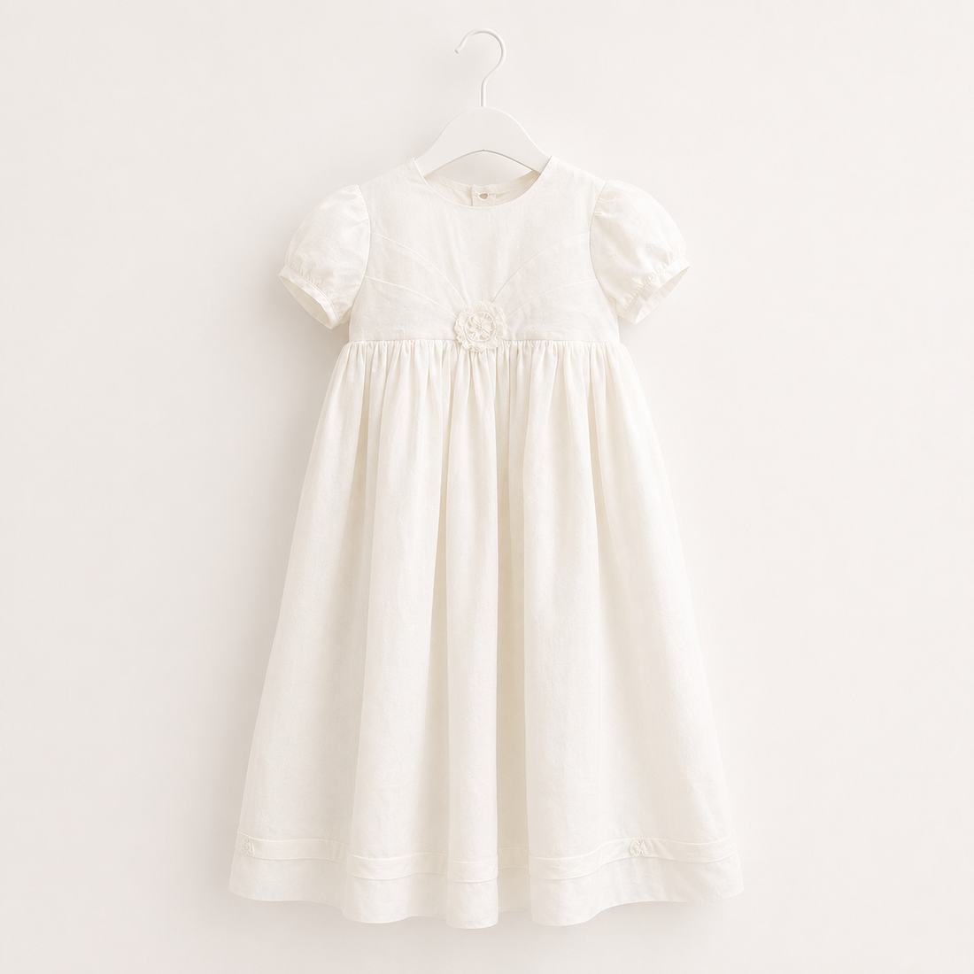 Lace Detail Irish Made Christening Gown