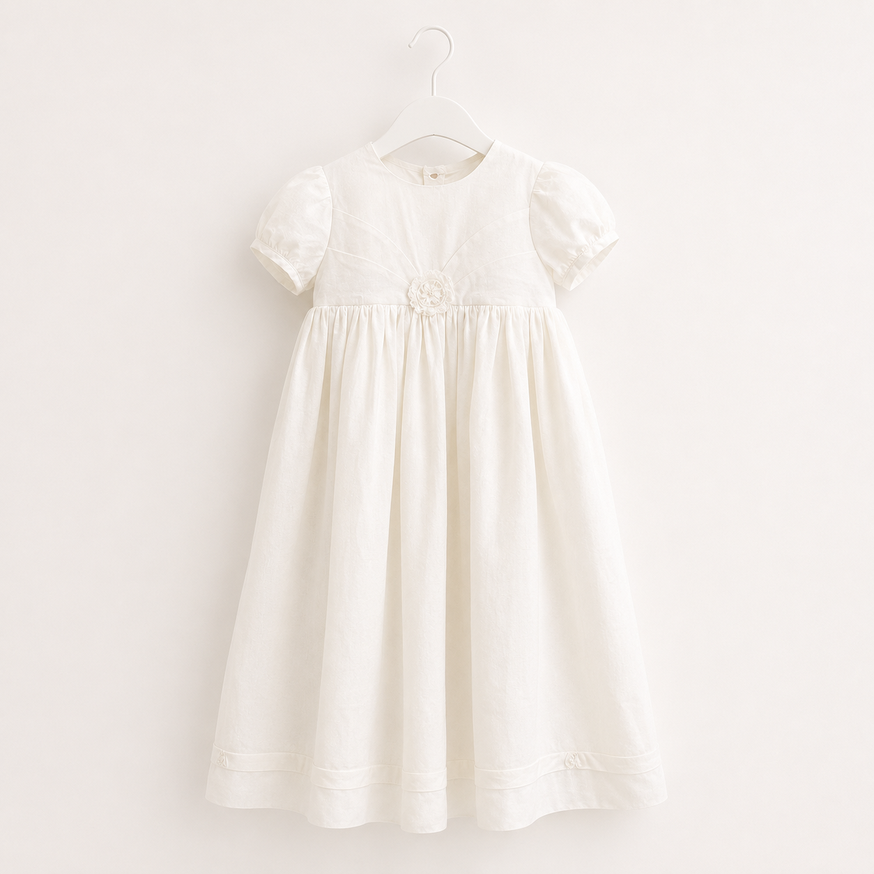 Lace Detail Irish Made Christening Gown