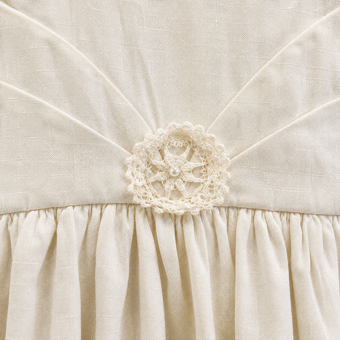 Lace Detail Irish Made Christening Gown