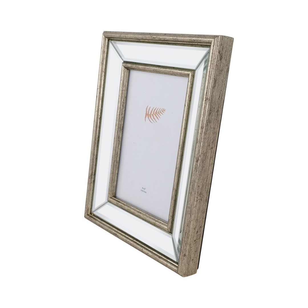 Mirrored Champagne Photo Frame 4 X 6