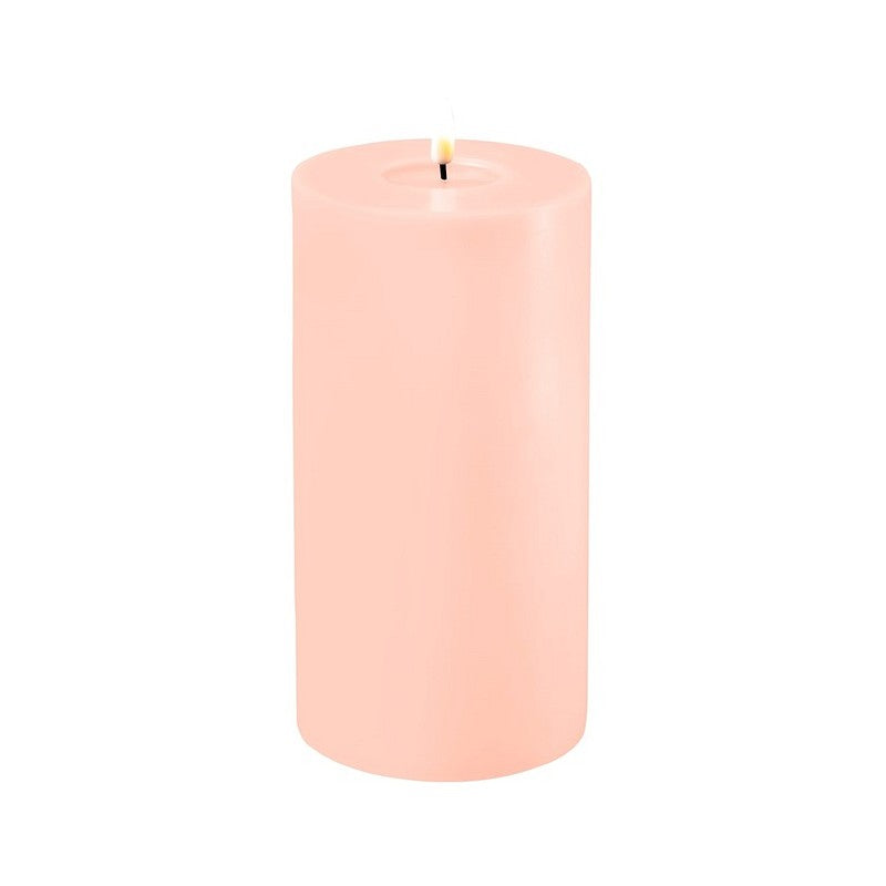 LED Candle 10 x 20cm - Light Pink