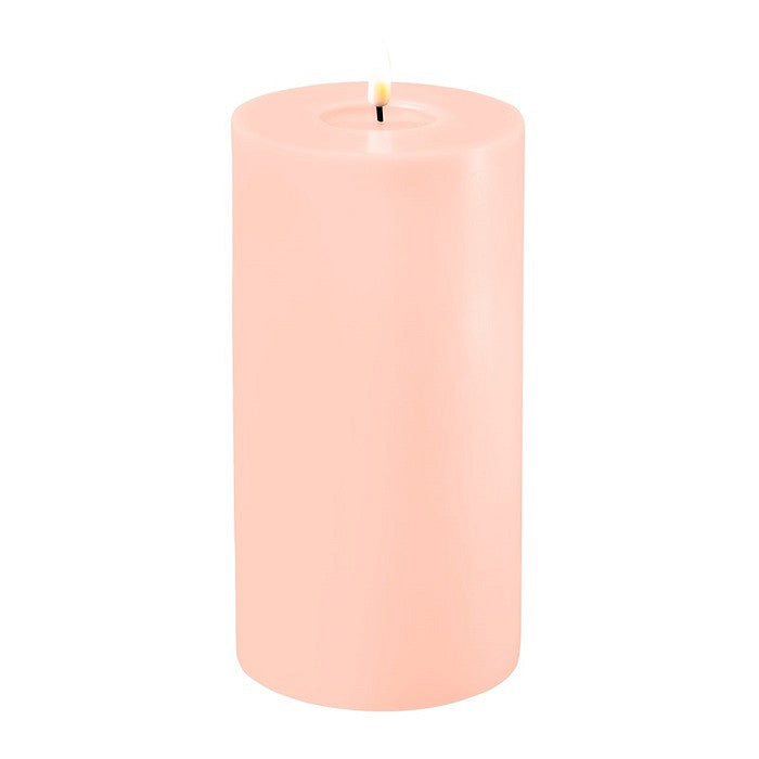 LED Candle 10 x 20cm - Light Pink