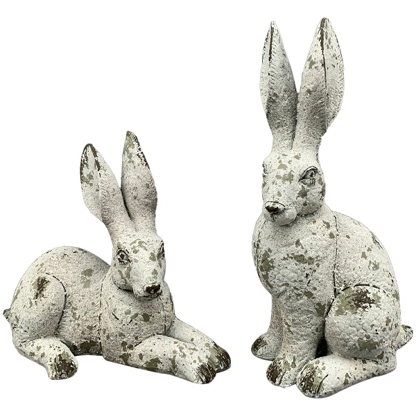 Stone Effect Sitting Rabbit