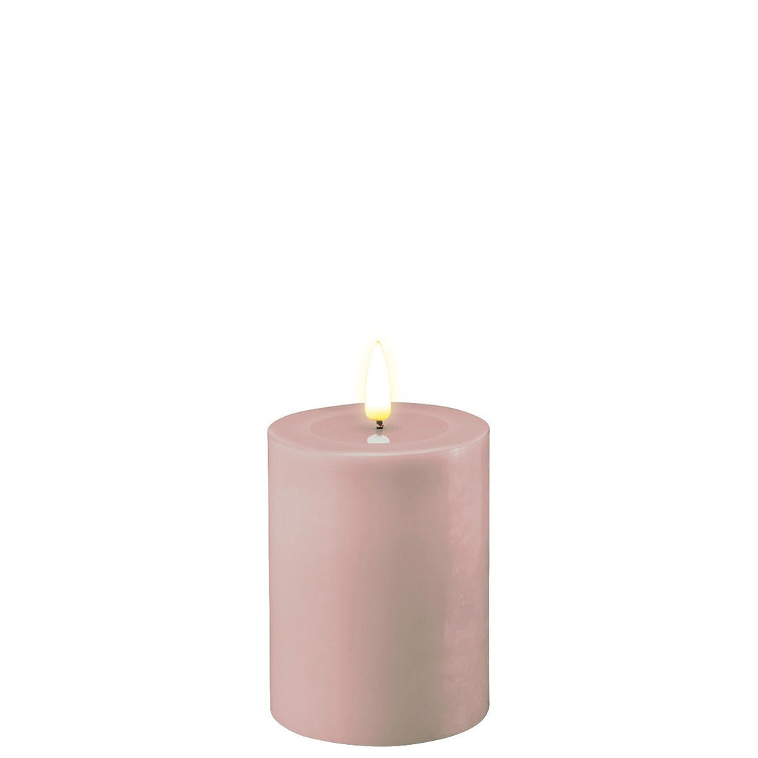 LED Candle 7.5 x 10cm - Rose Pink