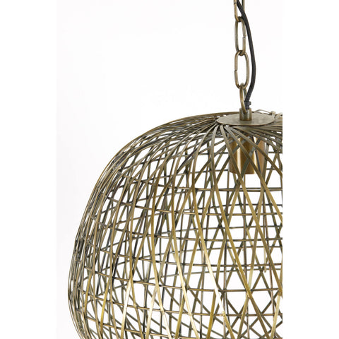 Aldonna Antique Bronze Hanging Lamp