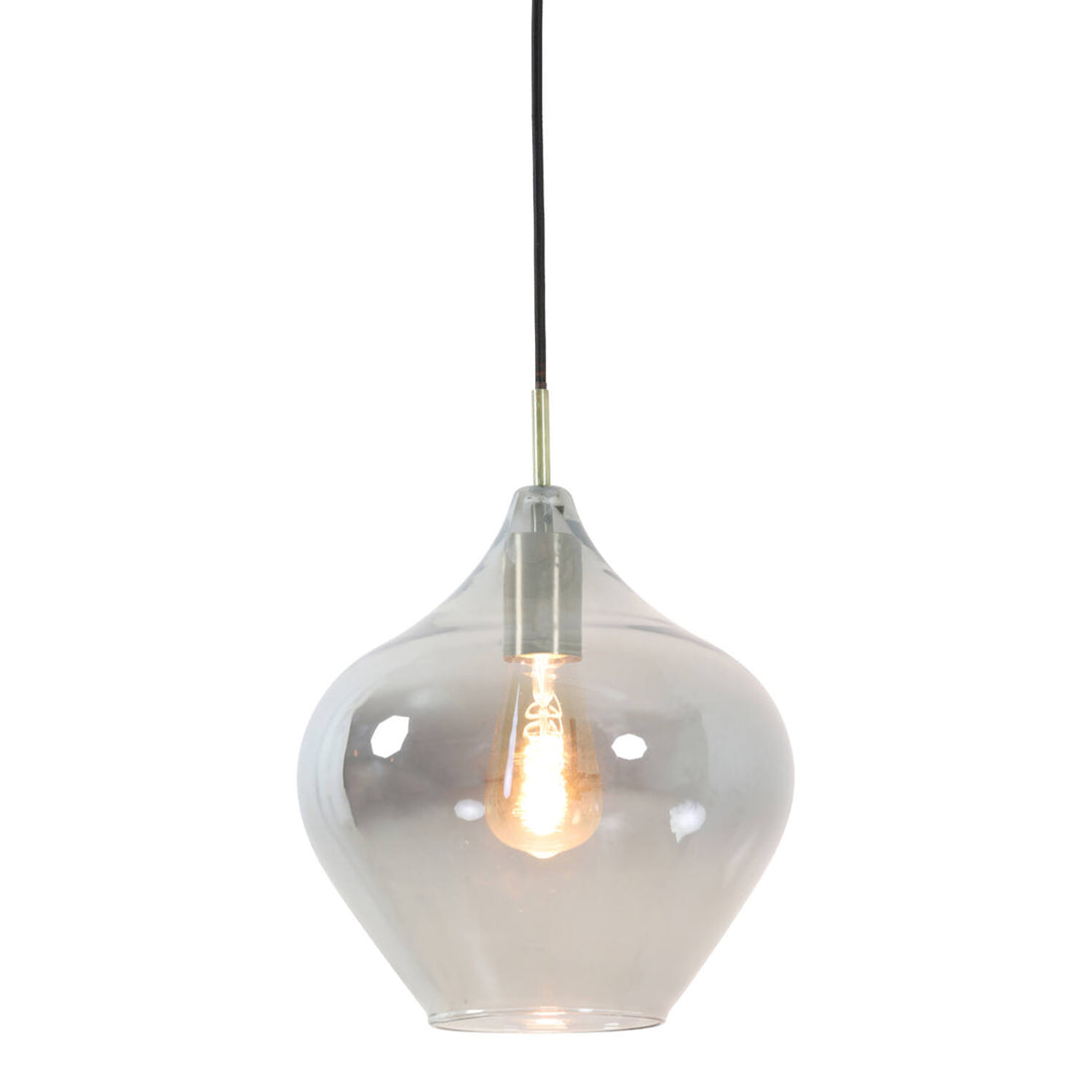 Rakil Smoked Glass Hanging Lamp