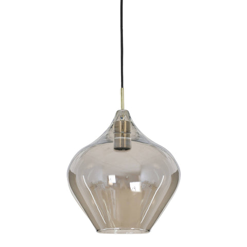 Rakil Smoked Glass Hanging Lamp