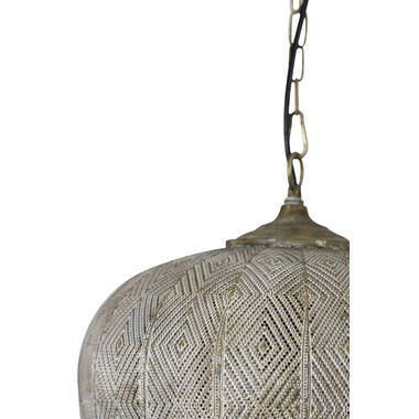 Lavello Gold &amp; White Hanging Light