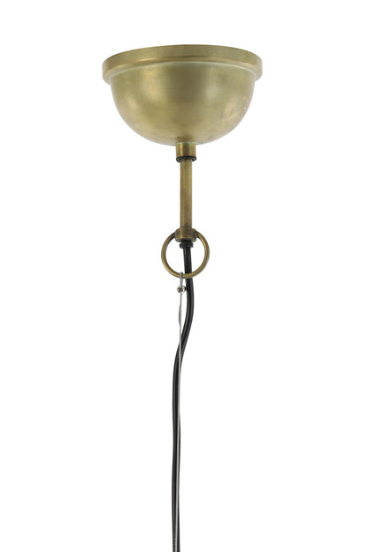 Guarmo Wood &amp; Gold Hanging Lamp