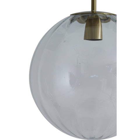 Mallory Smoked Glass Hanging Lamp