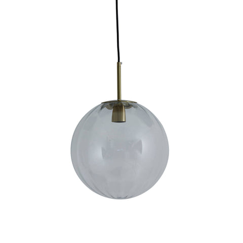 Mallory Smoked Glass Hanging Lamp