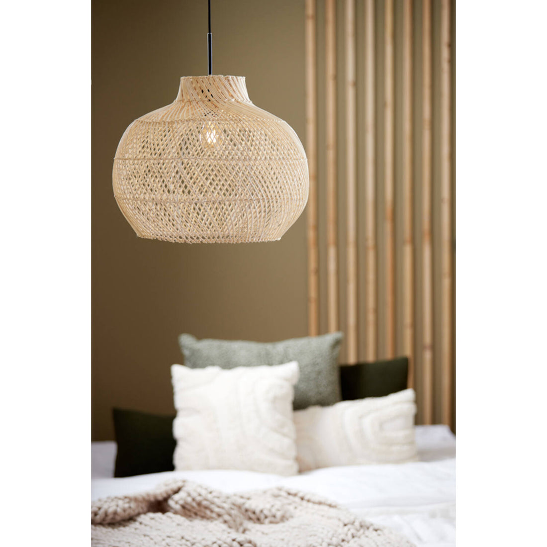 Calista Rattan Hanging Lamp