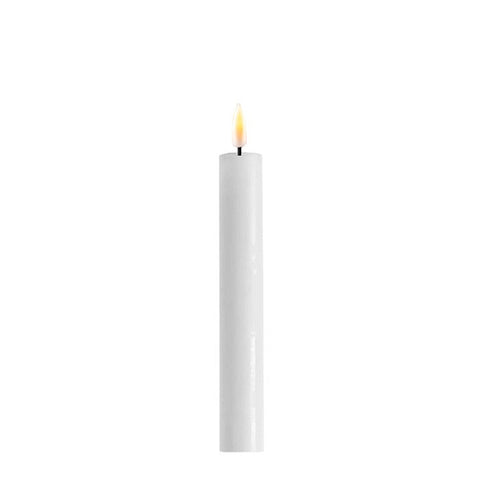 White LED Dinner Candle D: 2,2 * 15 cm (2 pcs.) (6 inch)