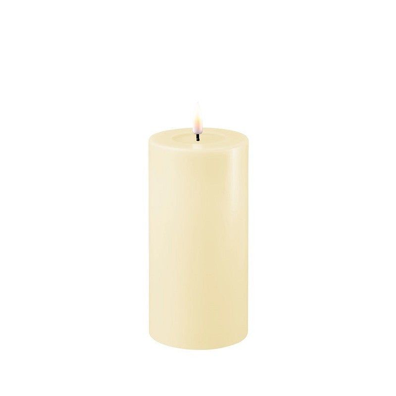 LED Candle 7.5 x 15cm - Cream