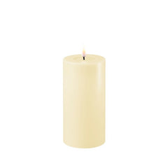 LED Candle 7.5 x 15cm - Cream
