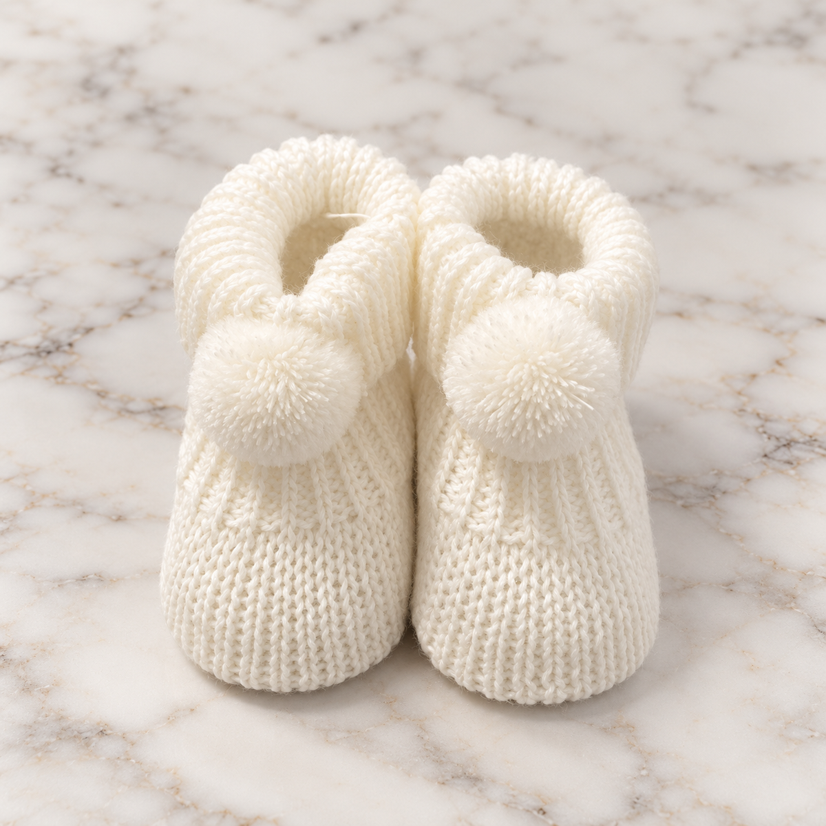 Baby Booties - White
