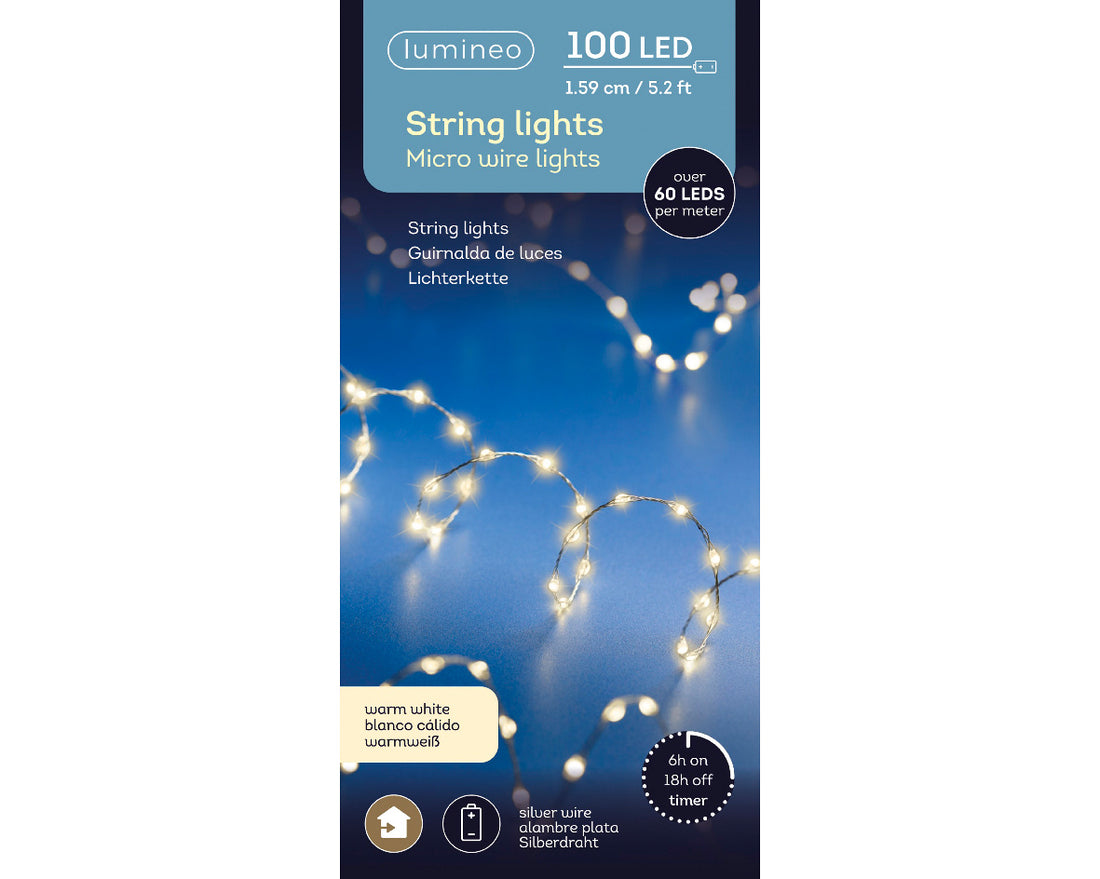 Micro LED Extra Dense Lights - Warm White - Battery Operated