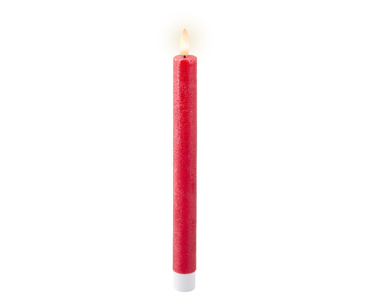 LED Dinner Candles - Christmas Red