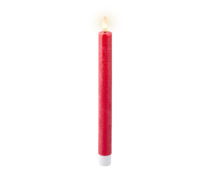 LED Dinner Candles - Christmas Red