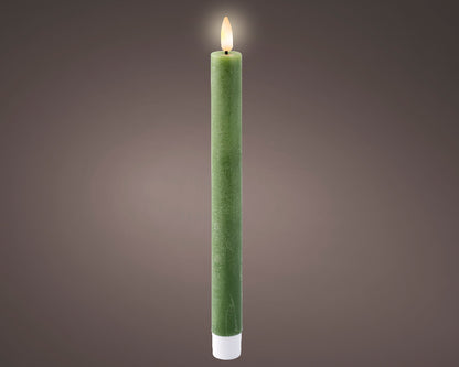 LED Dinner Candles - Christmas Green