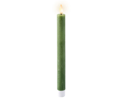 LED Dinner Candles - Christmas Green