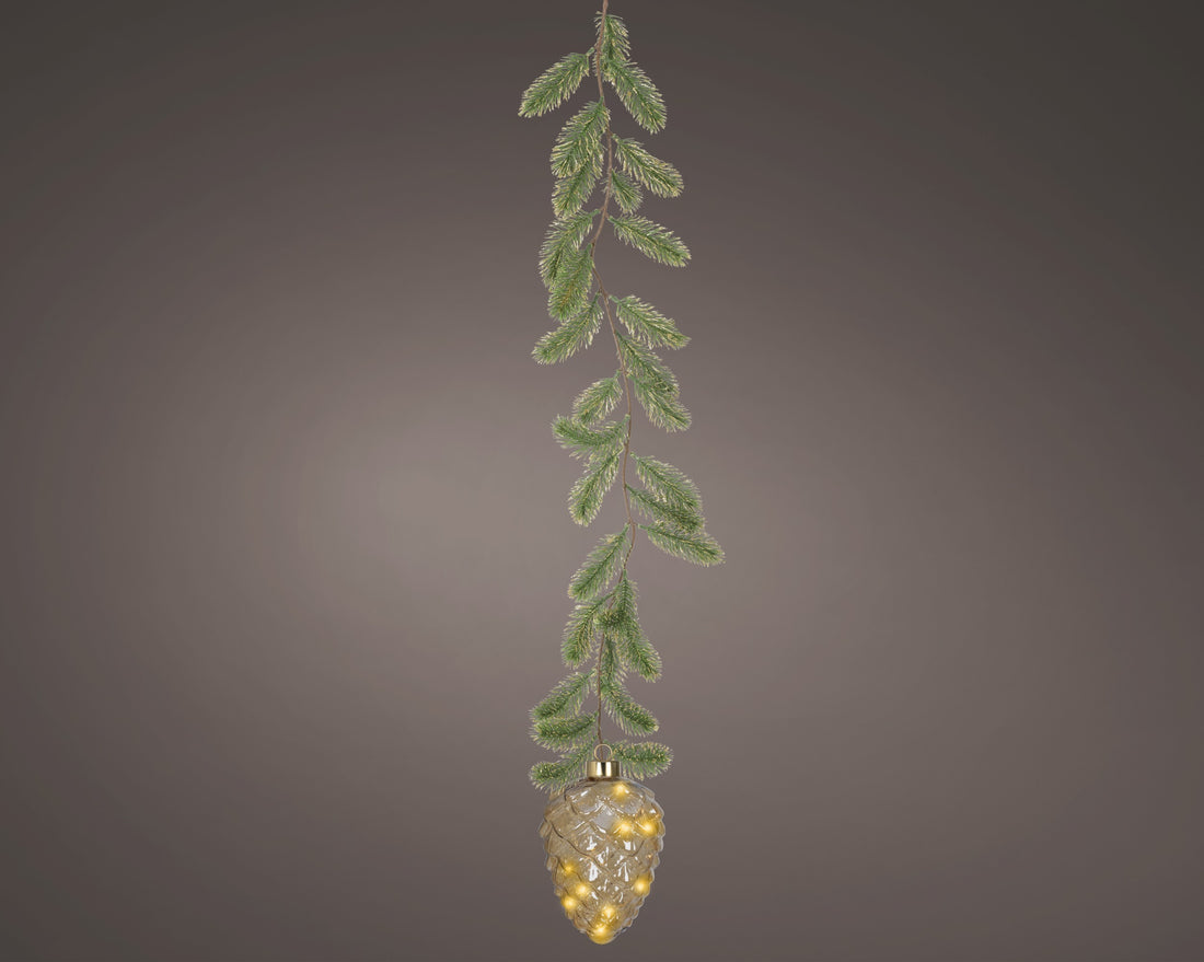 Light-Up Hanging Pinecone