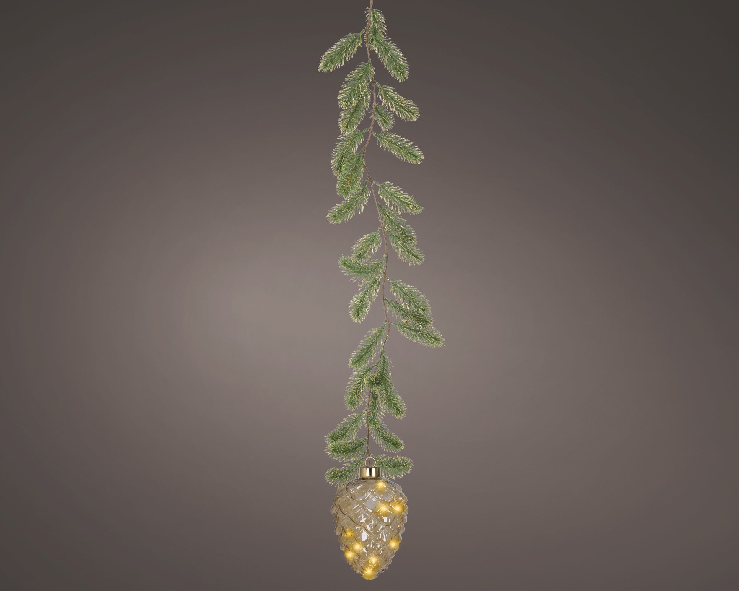 Light-Up Hanging Pinecone