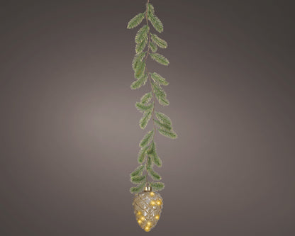 Light-Up Hanging Pinecone