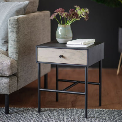 Carrington 1 Drawer Bedside Table