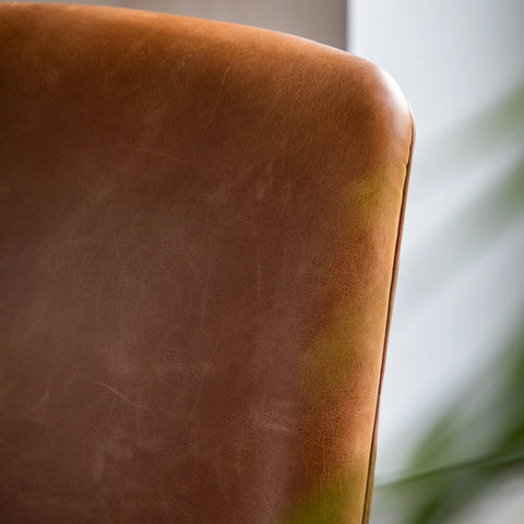 Carlton Brown Leather Armchair