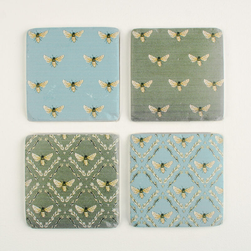 Bees Coasters S/4