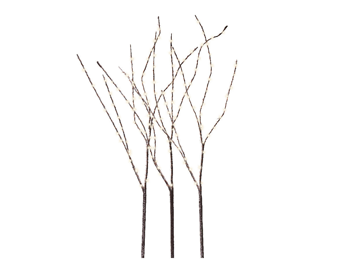 Set of 3 LED Light Up Branches