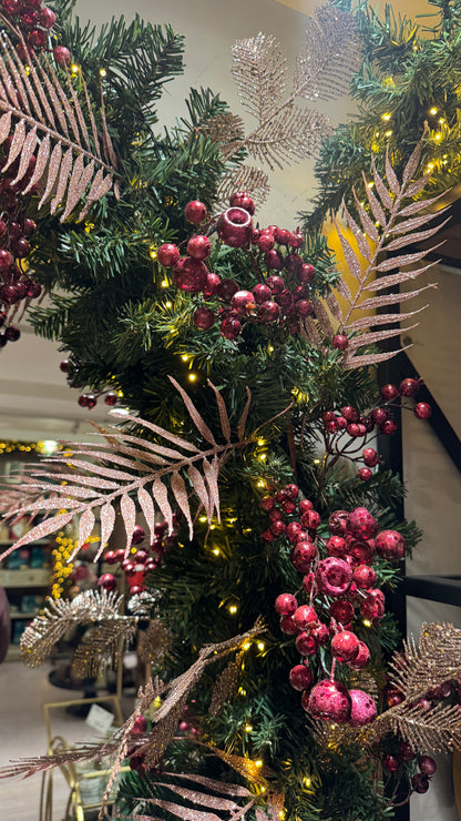 Blush Pink Glitter Sprig - Box of 4