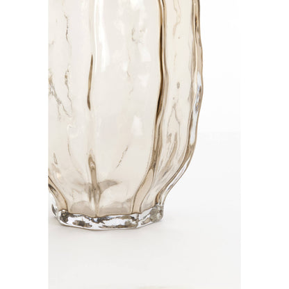 Light Brown Glass Vase Ø20,5x38 cm